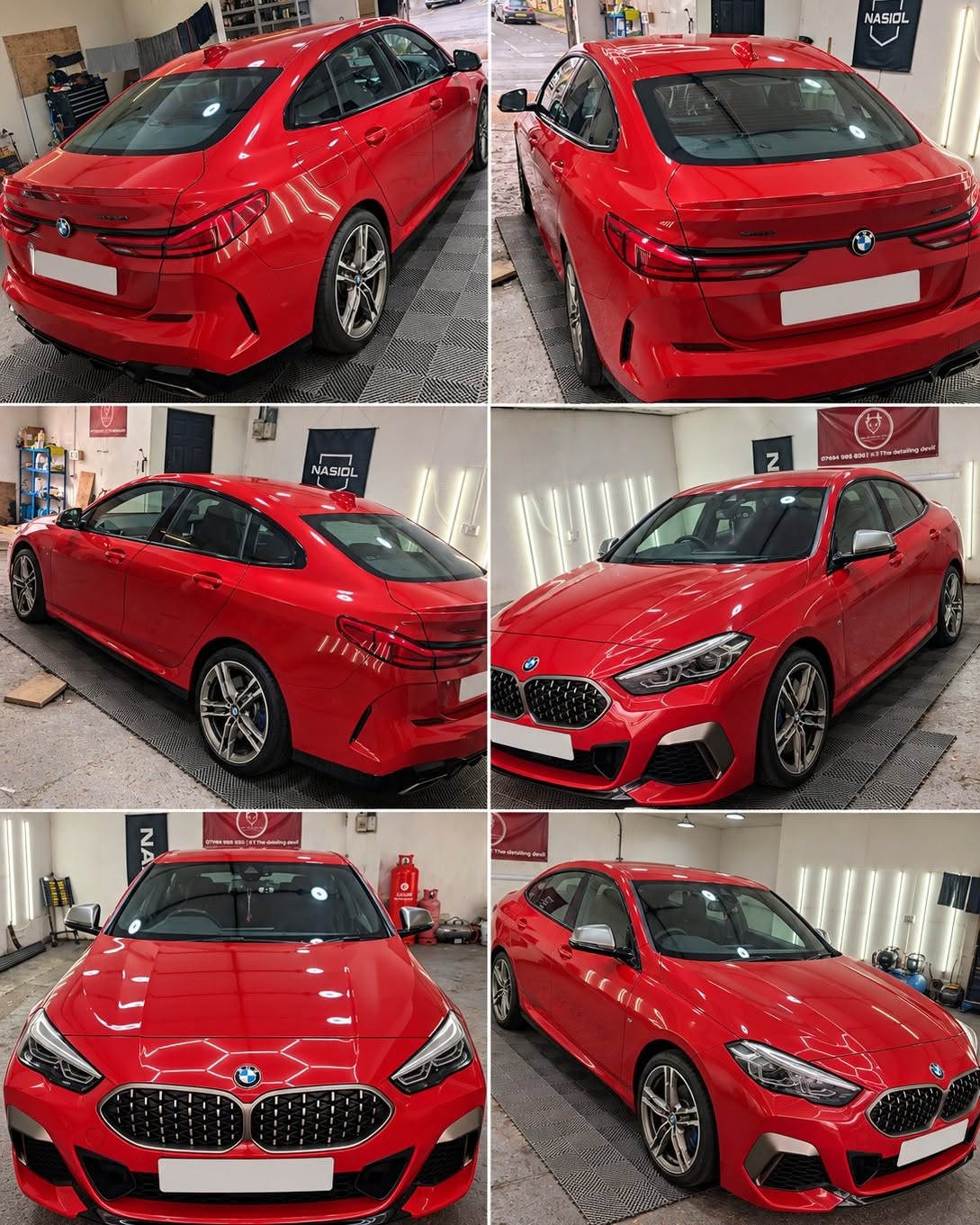 Red BMW 2 Series Gran Coupe after paint correction