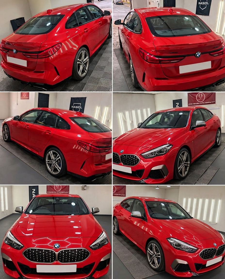 Red BMW 2 Series Gran Coupe after paint correction